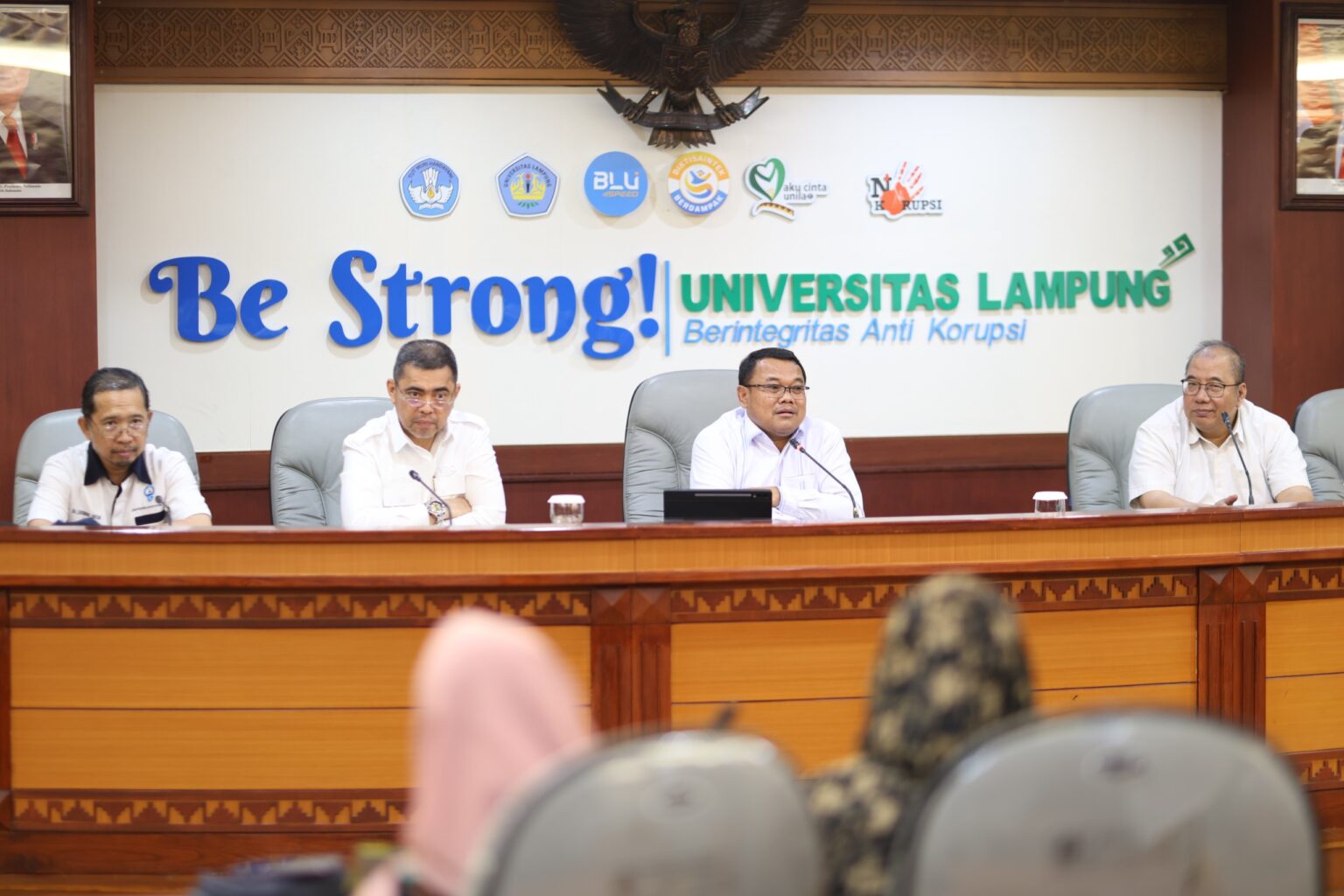 Konferensi pers hasil SPMB jalur SNBT di Ruang Rapat Gedung Rektorat Unila, Senin, 25 Mei 2026. / Istimewa